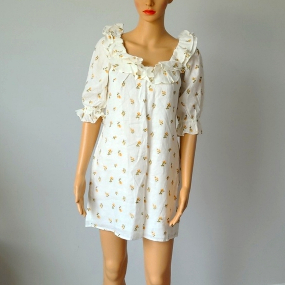 Reformation Indio Dress Mini Rosebud Floral - Picture 9 of 10